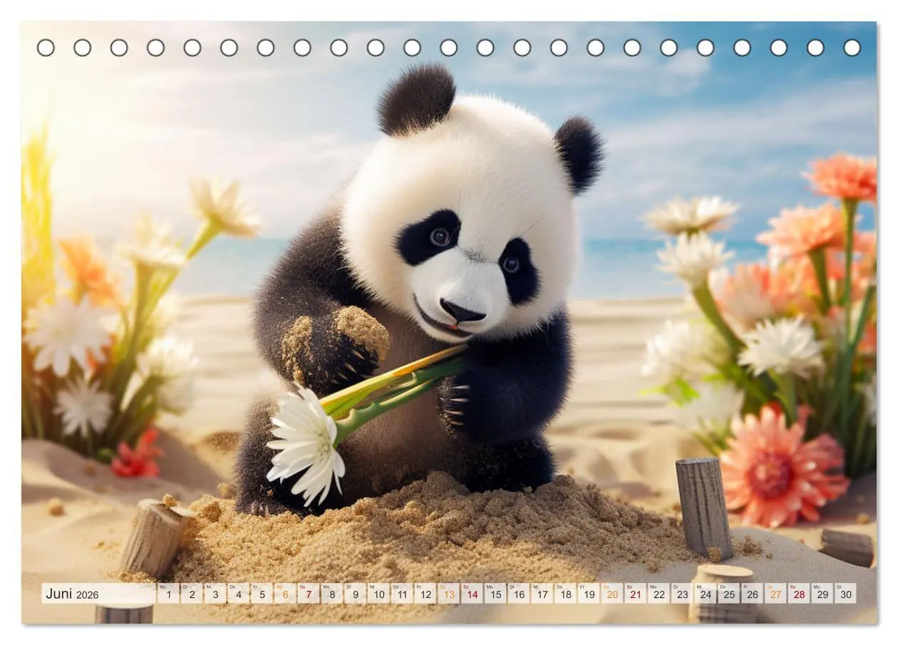 Bild: 9783457515457 | Die Abenteuer des kleinen Panda (Tischkalender 2026 DIN A5 quer),...