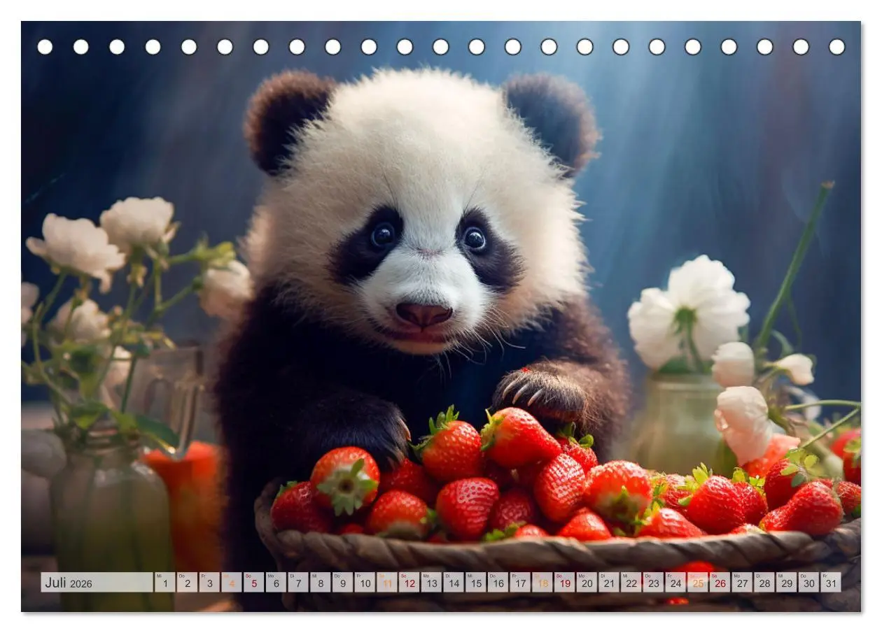 Bild: 9783457515457 | Die Abenteuer des kleinen Panda (Tischkalender 2026 DIN A5 quer),...