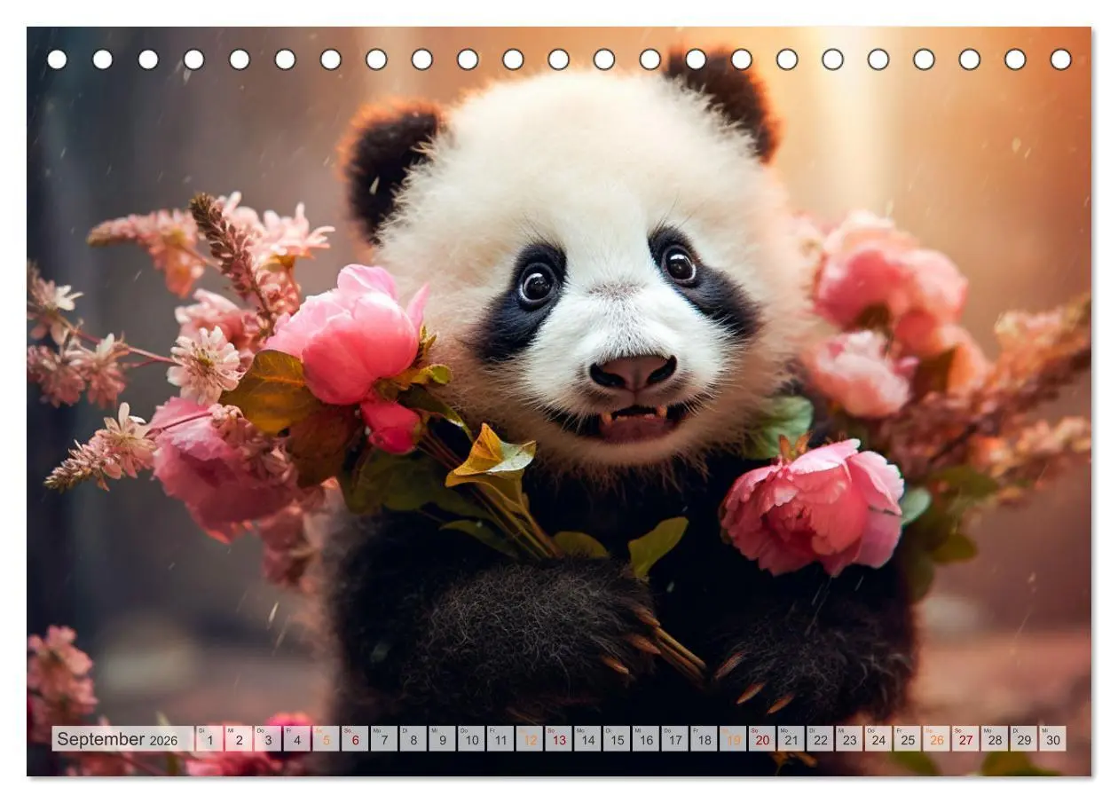 Bild: 9783457515457 | Die Abenteuer des kleinen Panda (Tischkalender 2026 DIN A5 quer),...