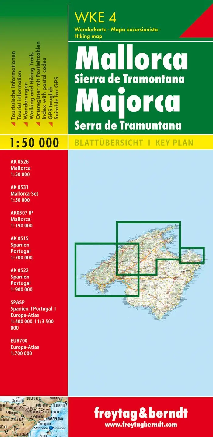 Rückseite: 9783707915457 | Mallorca - Tramuntana | Wander-Rad-Freizeitkarte - Maßstab 1:50.000