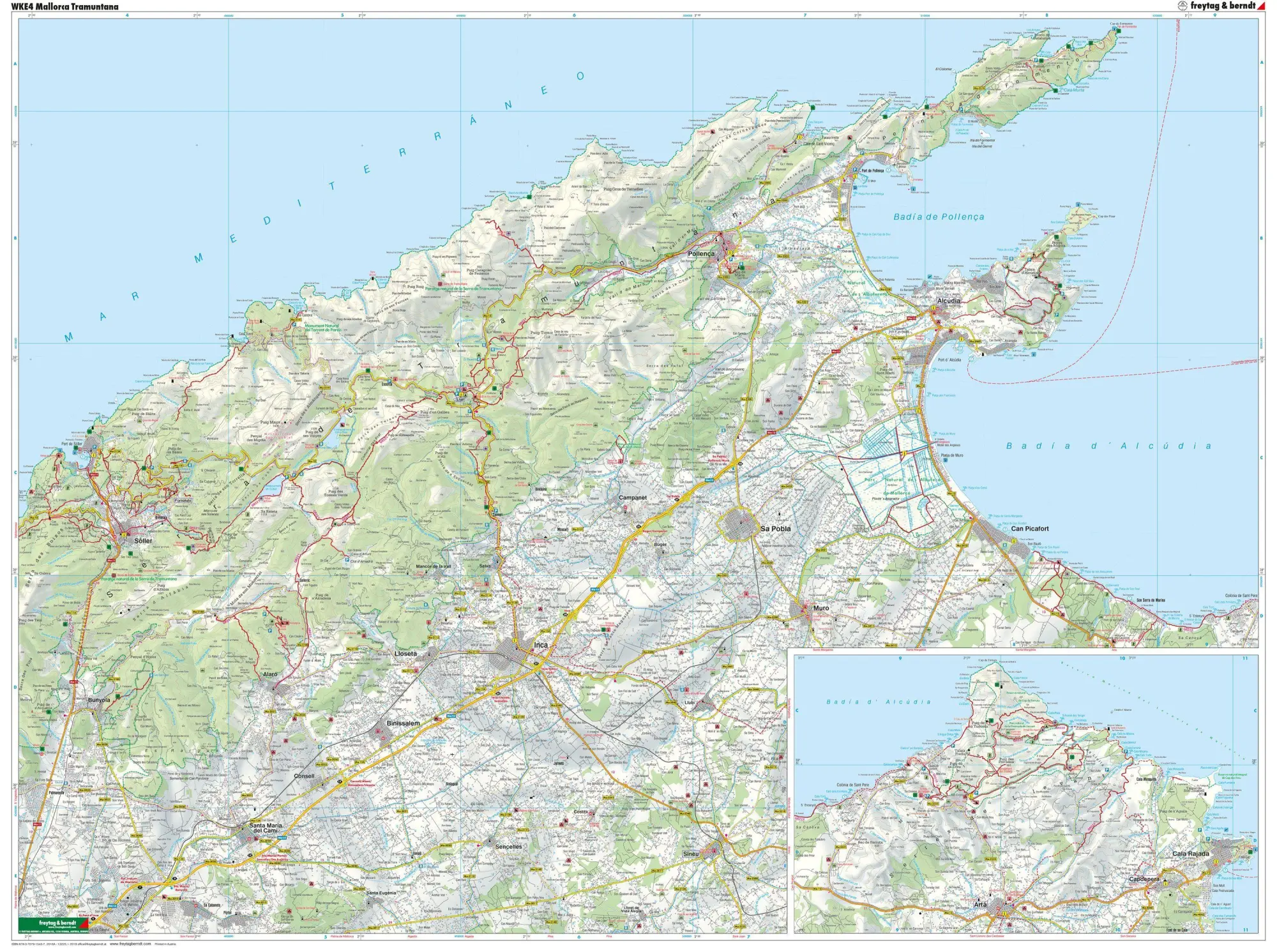 Bild: 9783707915457 | Mallorca - Tramuntana | Wander-Rad-Freizeitkarte - Maßstab 1:50.000