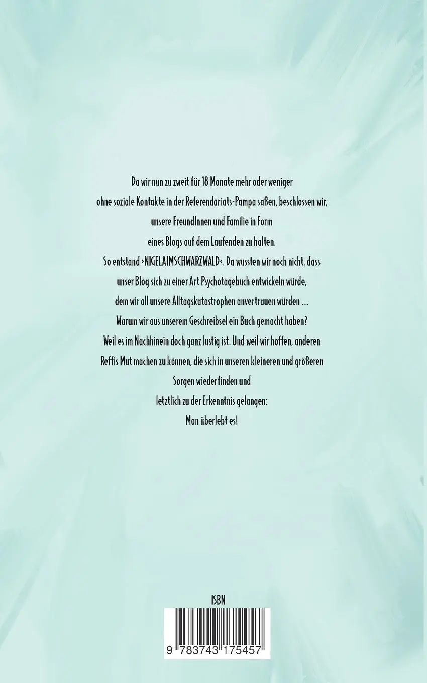 Rückseite: 9783743175457 | Mit Nigela durchs Referendariat | Nicole Lüke (u. a.) | Taschenbuch