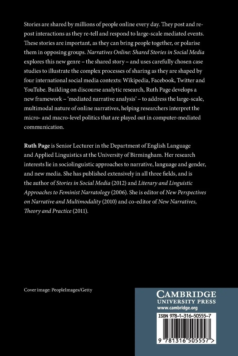 Rückseite: 9781316505557 | Narratives Online | Ruth Page | Taschenbuch | Englisch | 2024
