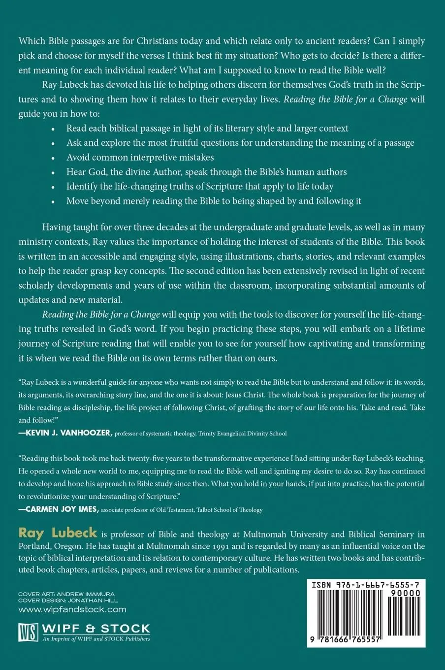 Rückseite: 9781666765557 | Reading the Bible for a Change, Second Edition | Ray Lubeck | Buch
