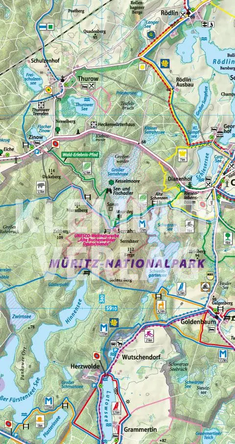 Bild: 9783940175557 | Rad- und Wanderkarte Müritz-Nationalpark 1:50.000 | Klaus Klemmer