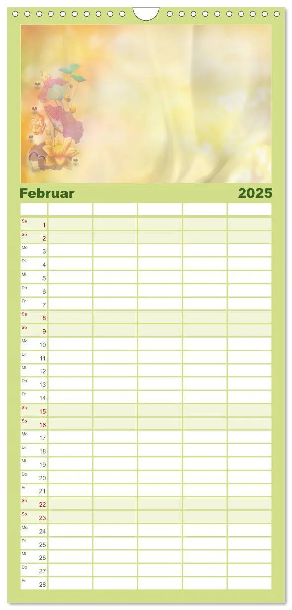 Bild: 9783457115657 | Familienplaner 2025 - Liebe wird im Herzen geboren mit 5 Spalten...