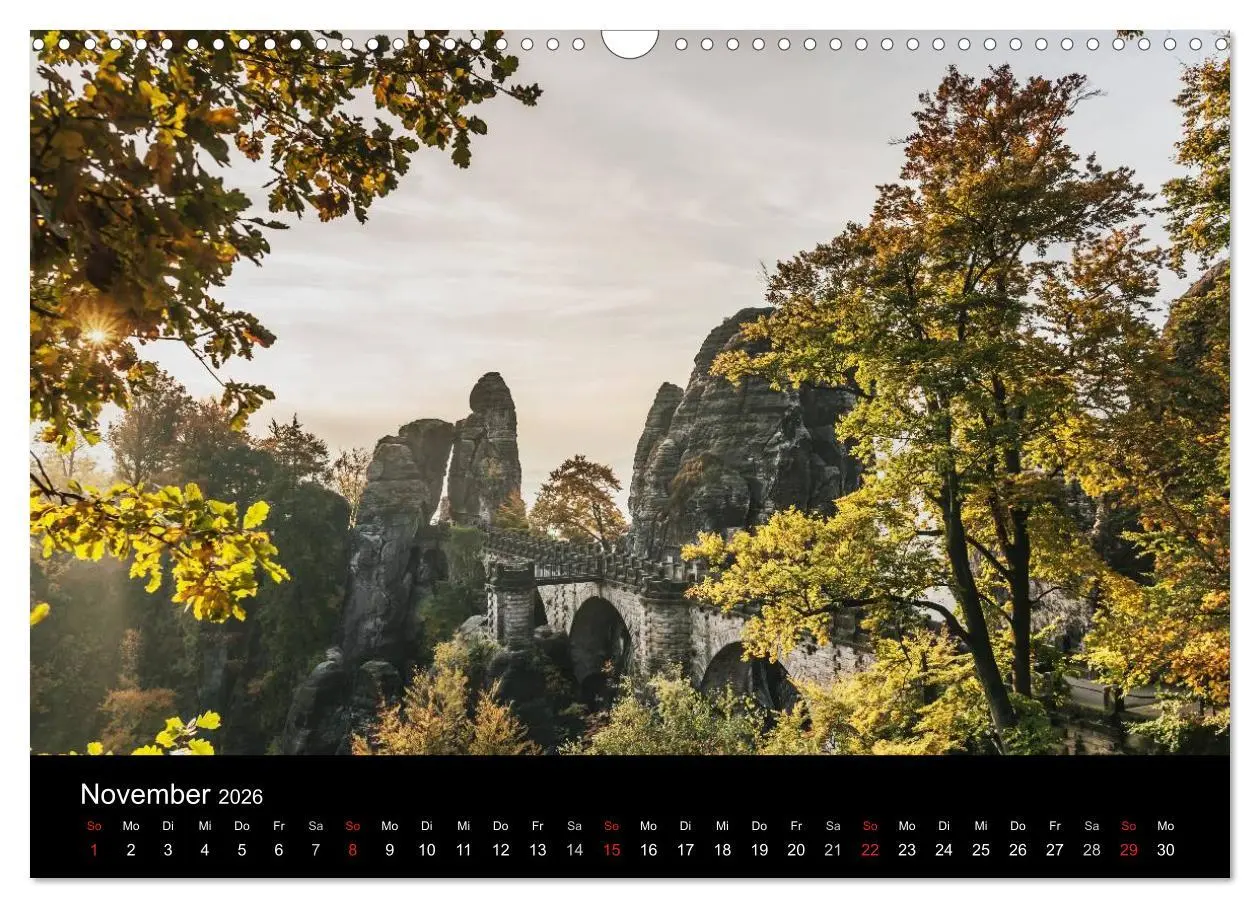 Bild: 9783516205657 | Sächsische Schweiz (Wandkalender 2026 DIN A3 quer), CALVENDO...