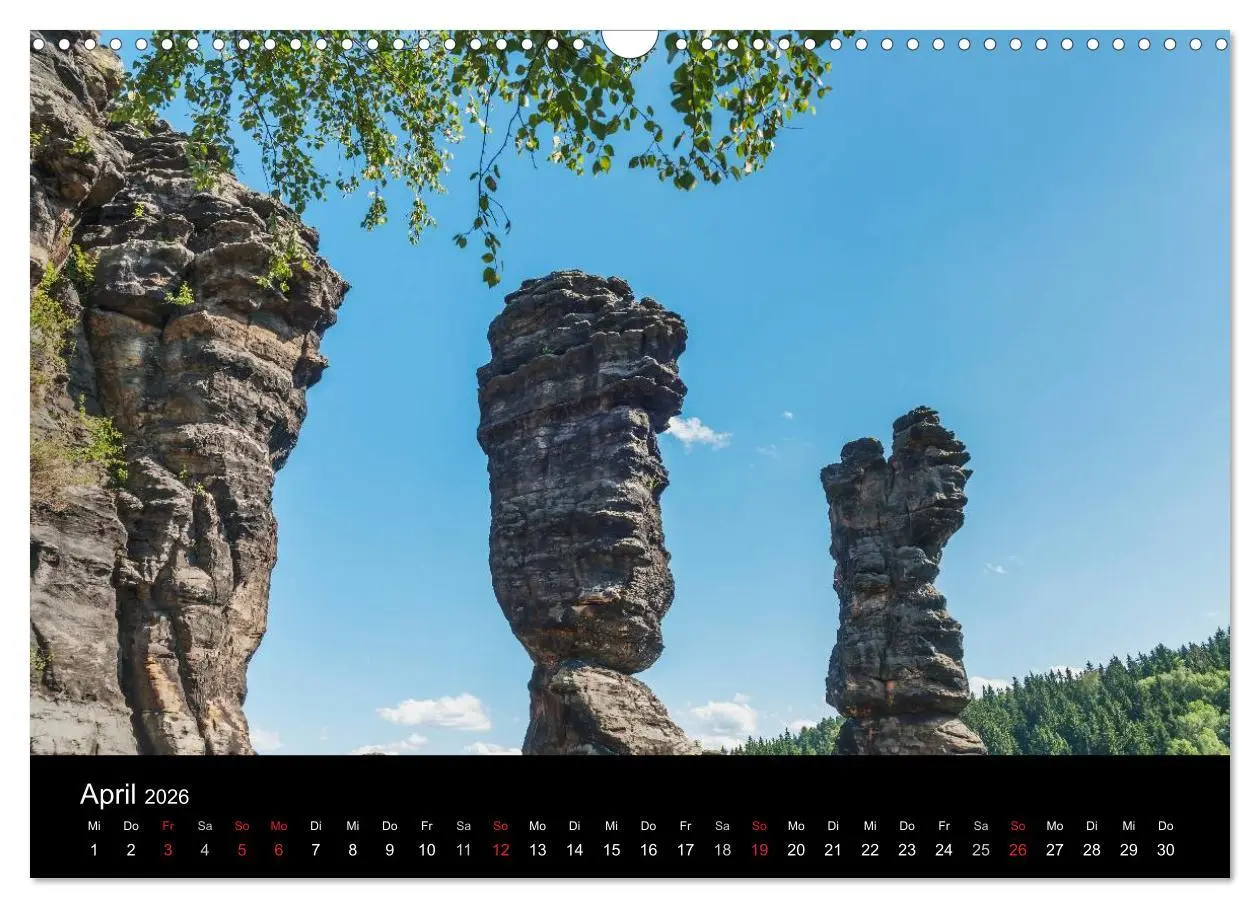 Bild: 9783516205657 | Sächsische Schweiz (Wandkalender 2026 DIN A3 quer), CALVENDO...