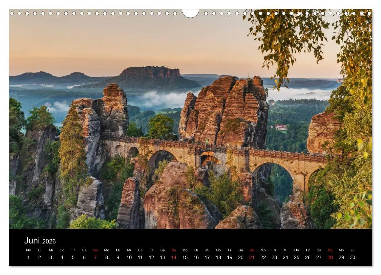 Bild: 9783516205657 | Sächsische Schweiz (Wandkalender 2026 DIN A3 quer), CALVENDO...