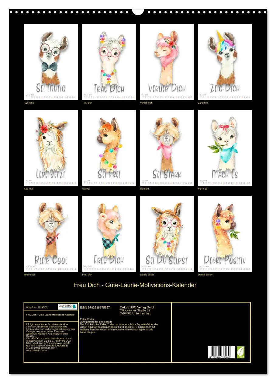 Bild: 9783516375657 | Freu Dich - Gute-Laune-Motivations-Kalender (Wandkalender 2026 DIN...