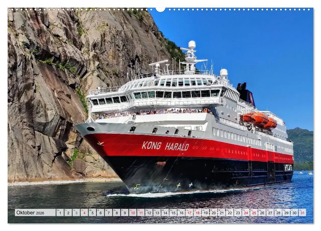 Bild: 9783516685657 | Mit Hurtigruten zum Nordkap (Wandkalender 2026 DIN A2 quer),...