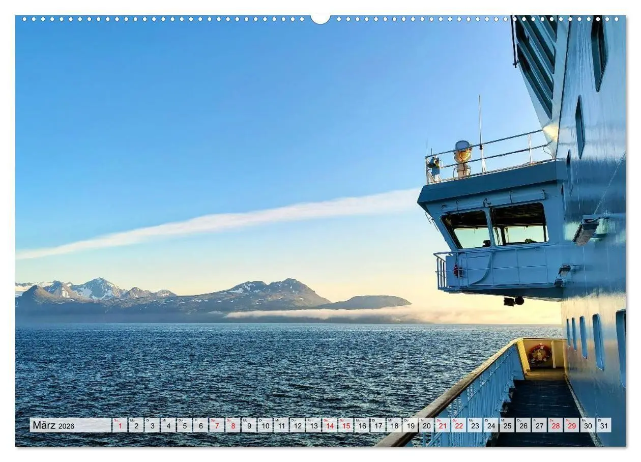 Bild: 9783516685657 | Mit Hurtigruten zum Nordkap (Wandkalender 2026 DIN A2 quer),...
