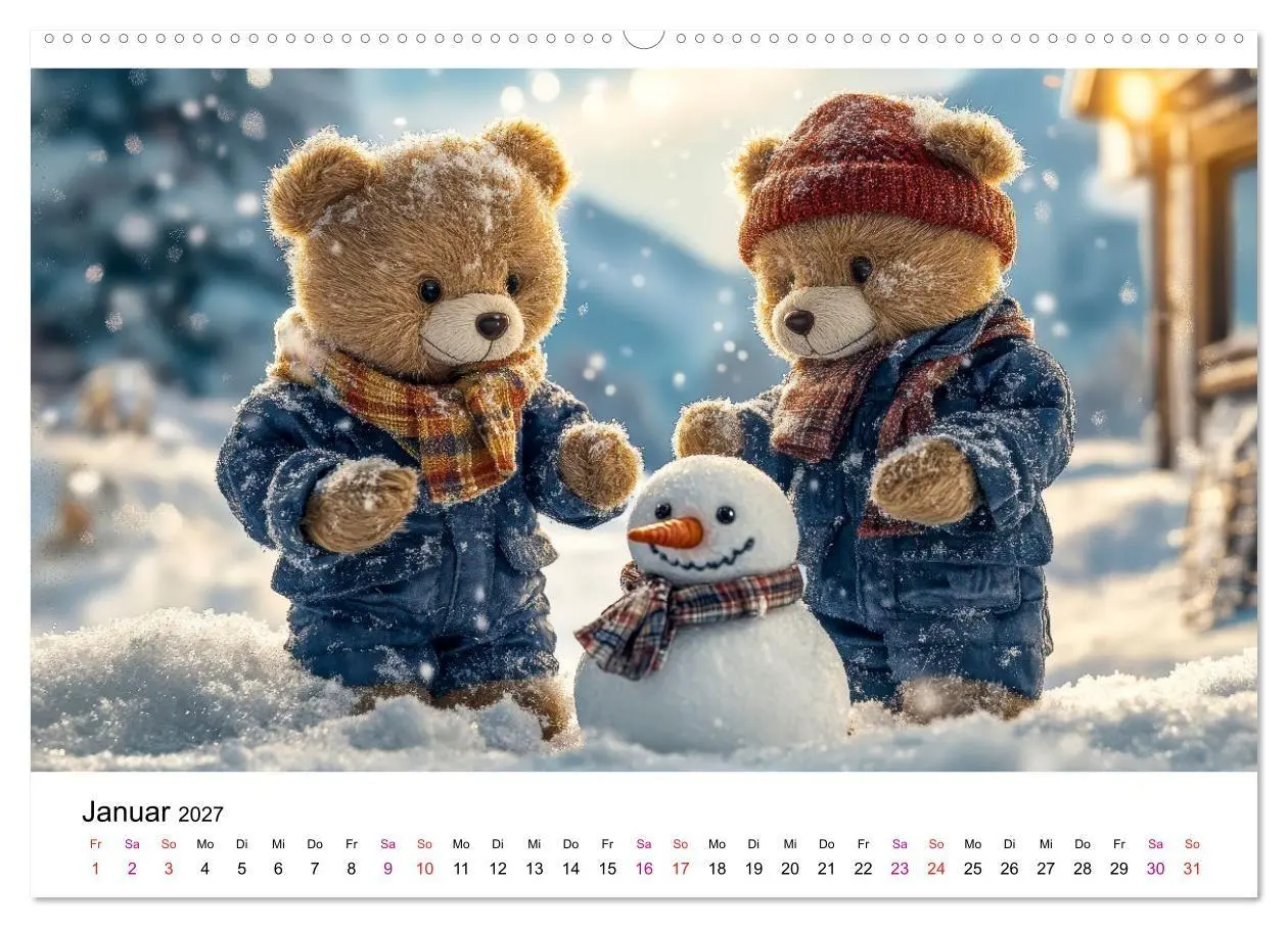 Bild: 9783516825657 | Teddys Welt - Bärenstark durchs Jahr (Wandkalender 2027 DIN A2...