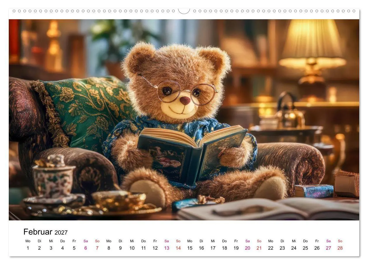 Bild: 9783516825657 | Teddys Welt - Bärenstark durchs Jahr (Wandkalender 2027 DIN A2...