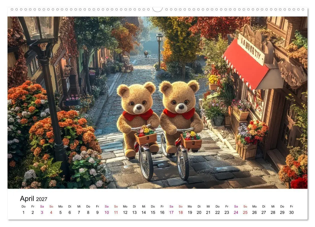 Bild: 9783516825657 | Teddys Welt - Bärenstark durchs Jahr (Wandkalender 2027 DIN A2...