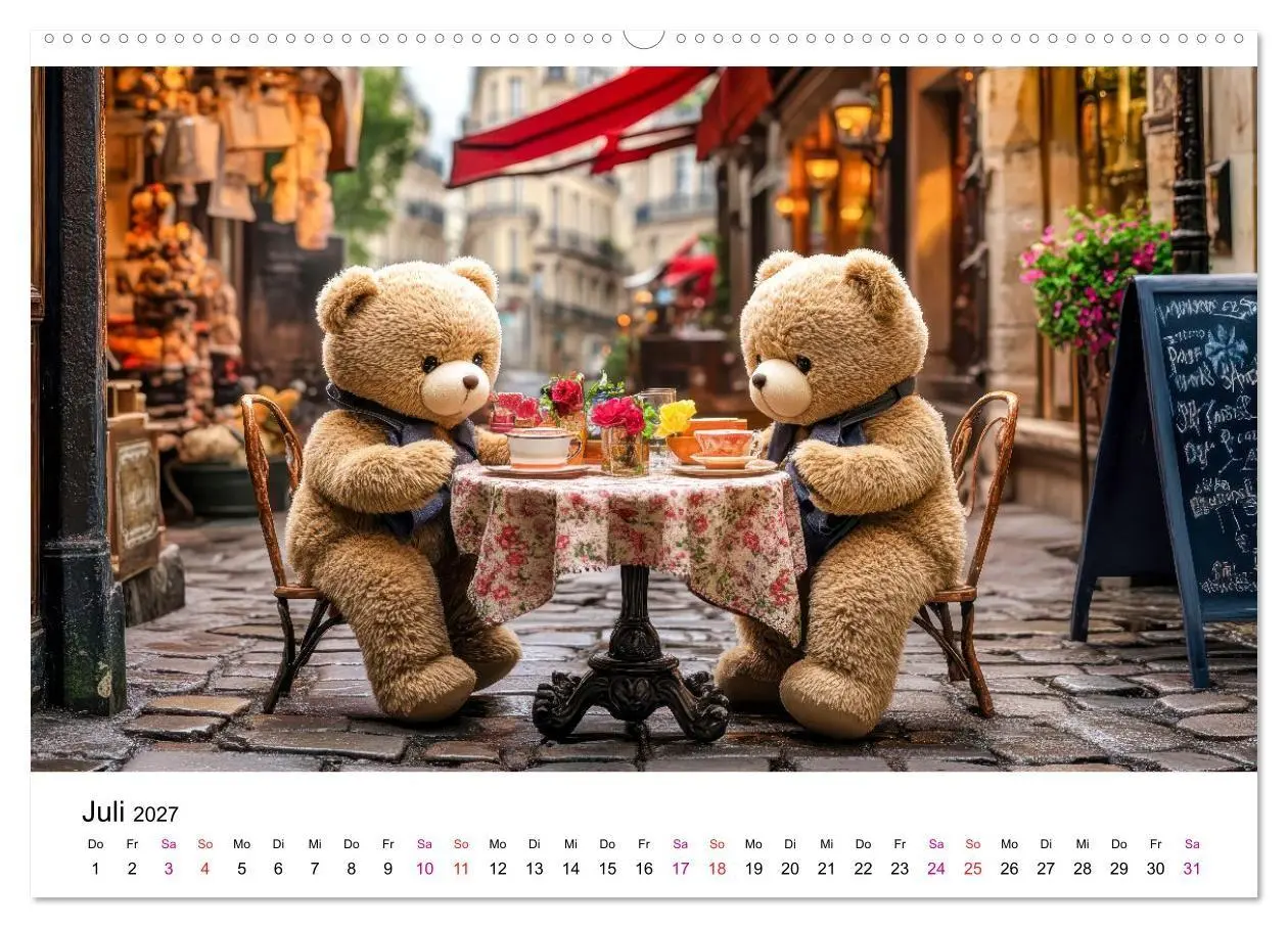 Bild: 9783516825657 | Teddys Welt - Bärenstark durchs Jahr (Wandkalender 2027 DIN A2...