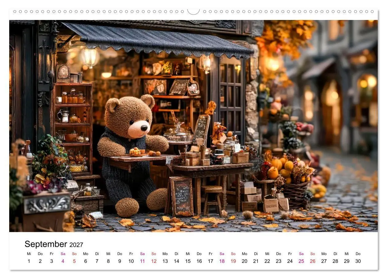 Bild: 9783516825657 | Teddys Welt - Bärenstark durchs Jahr (Wandkalender 2027 DIN A2...