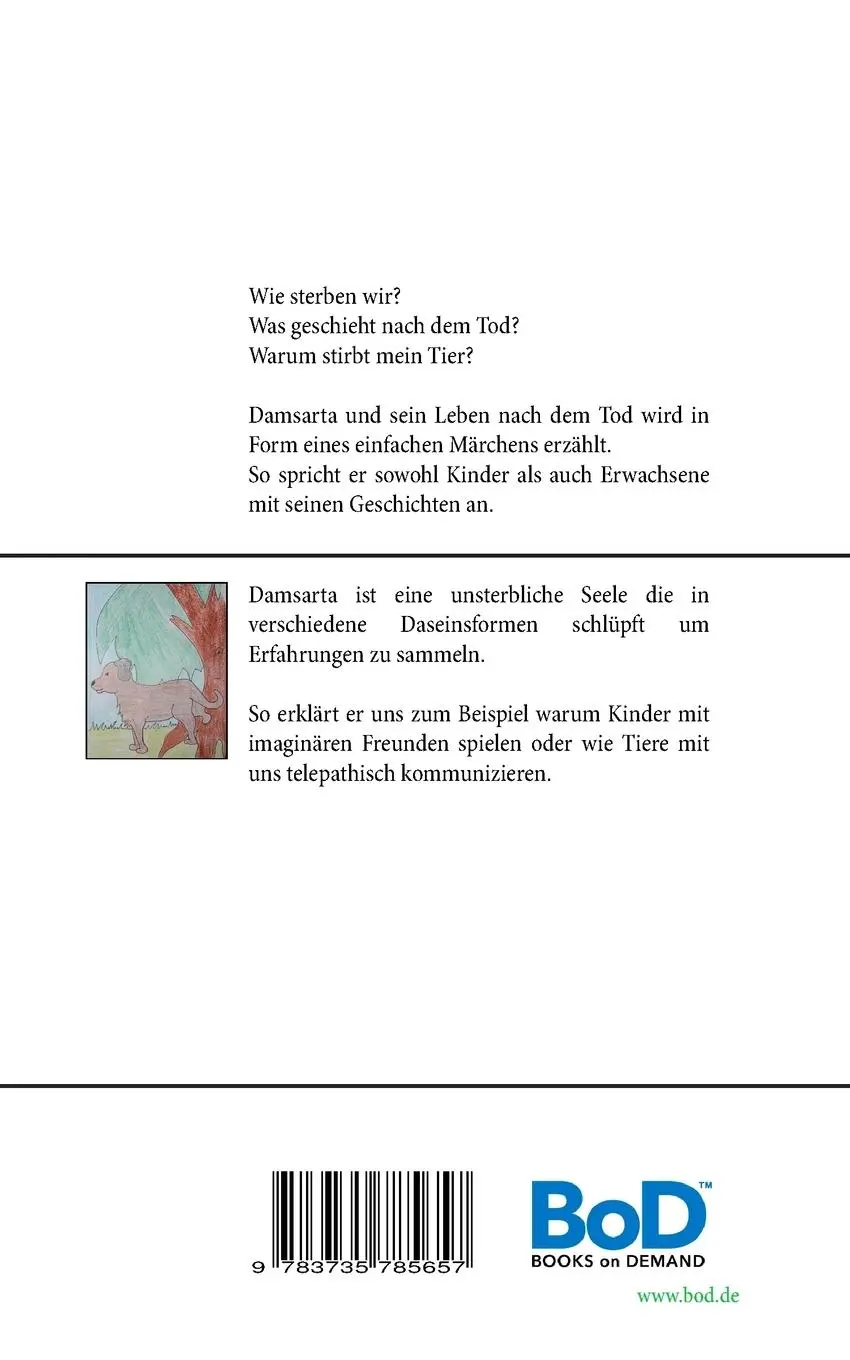 Rückseite: 9783735785657 | Damsarta | und sein Leben nach dem Tod | Biggi Weber | Taschenbuch
