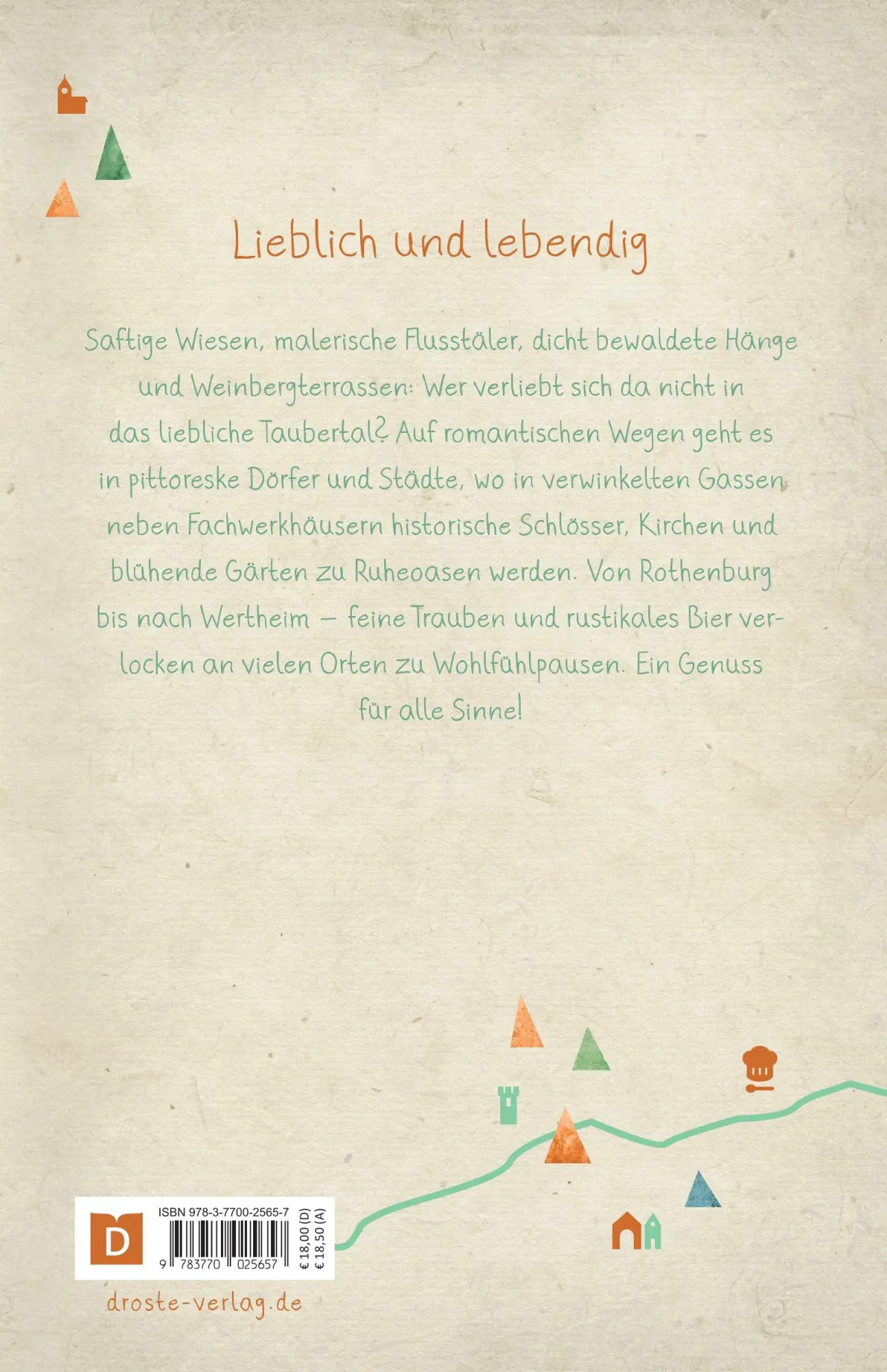 Rückseite: 9783770025657 | Taubertal. Wandern für die Seele | Wohlfühlwege | Kuhnle (u. a.)