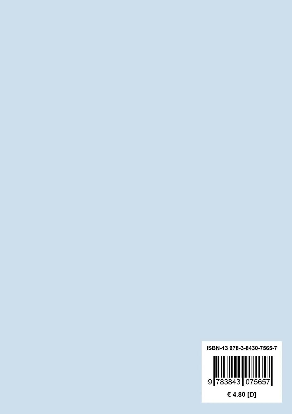 Rückseite: 9783843075657 | Der blonde Eckbert / Der Runenberg | Ludwig Tieck | Taschenbuch | 2015