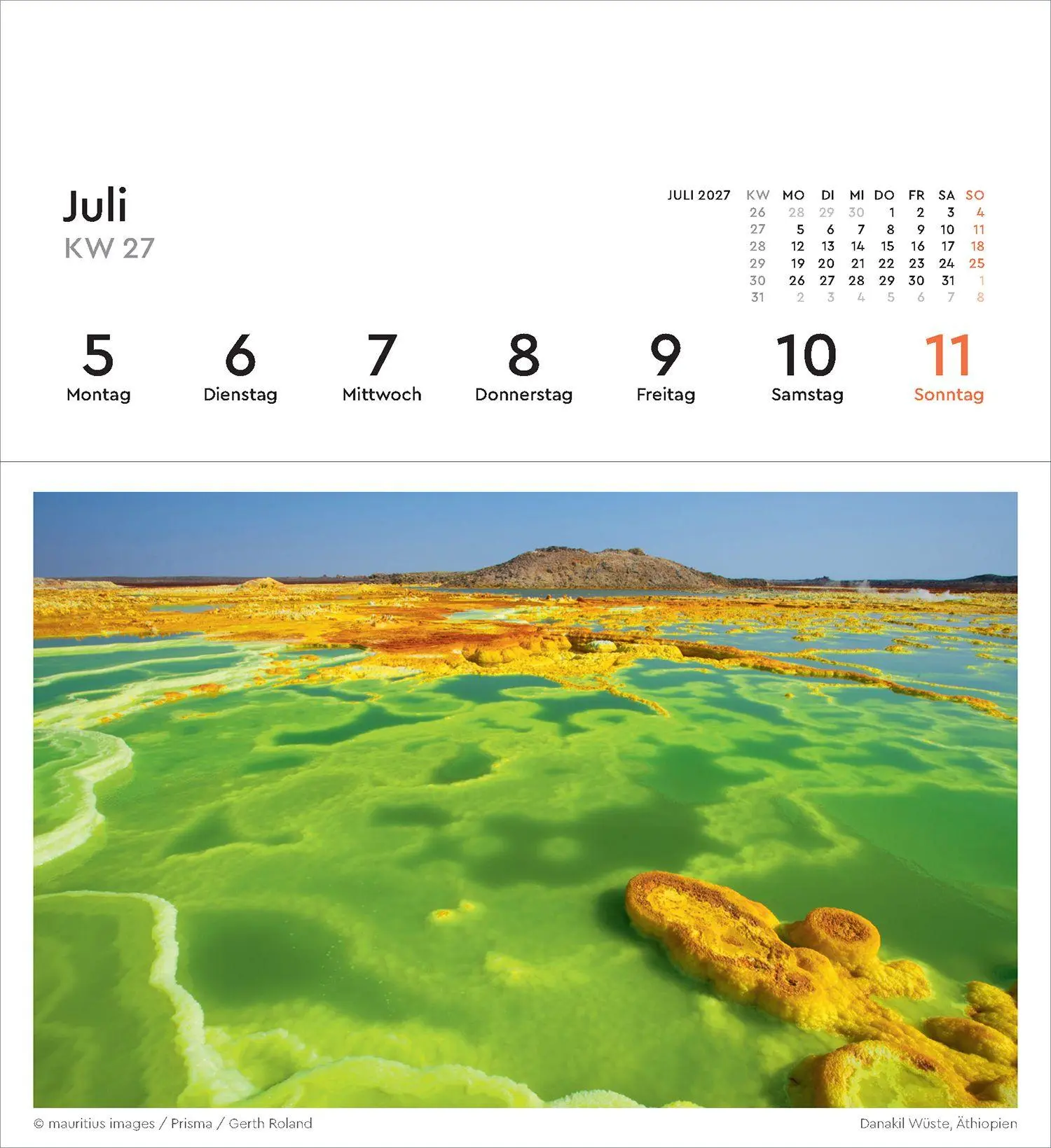 Bild: 9783965915657 | Farben der Erde - KUNTH Postkartenkalender 2027 | Kalender | 53 S.