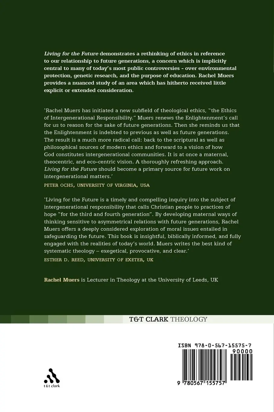 Rückseite: 9780567155757 | Living for the Future | Theological Ethics for Coming Generations