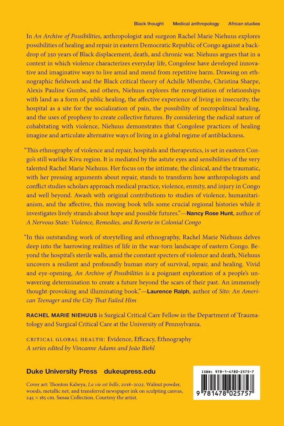 Rückseite: 9781478025757 | An Archive of Possibilities | Rachel Marie Niehuus | Taschenbuch