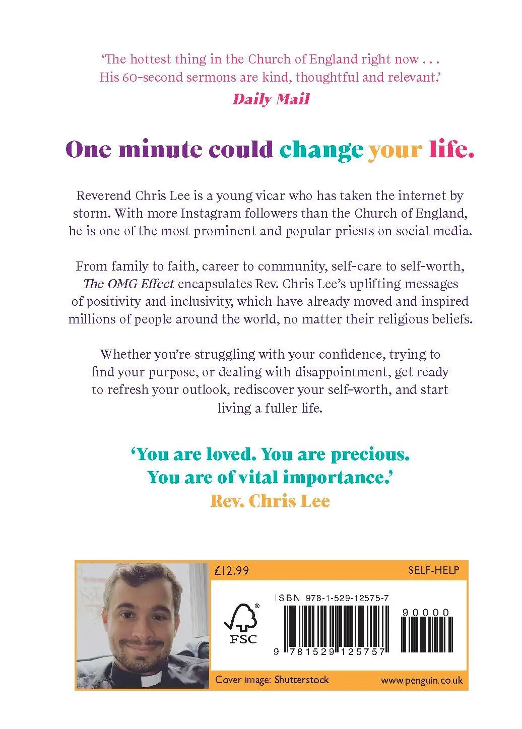 Rückseite: 9781529125757 | The Omg Effect: 60-Second Sermons to Live a Fuller Life | Lee | Buch