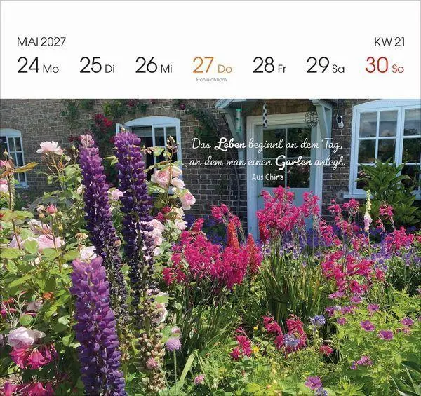 Bild: 9783819305757 | Gartenglück 2027 | Korsch Verlag | Kalender | 54 S. | Deutsch | 2027
