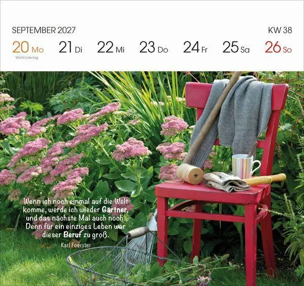 Bild: 9783819305757 | Gartenglück 2027 | Korsch Verlag | Kalender | 54 S. | Deutsch | 2027