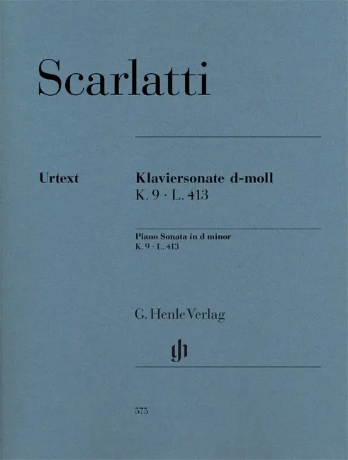 Cover: 9790201805757 | Piano Sonata In D Minor K.9 L.413 | Piano Sonata in d minor K.9, L.413