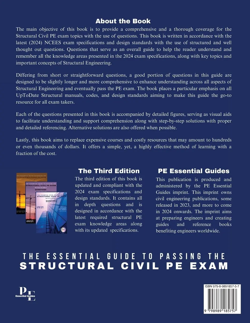 Rückseite: 9798989185757 | The Essential Guide to Passing the Structural Civil PE Exam Written...