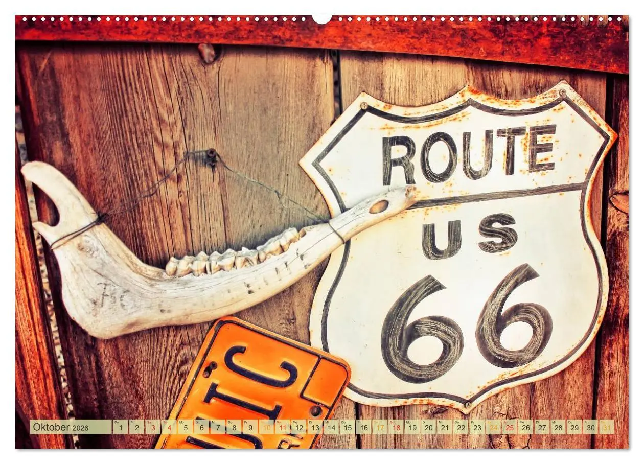 Bild: 9783457955857 | Nostalgie auf 2451 Meilen - Route 66 (hochwertiger Premium...