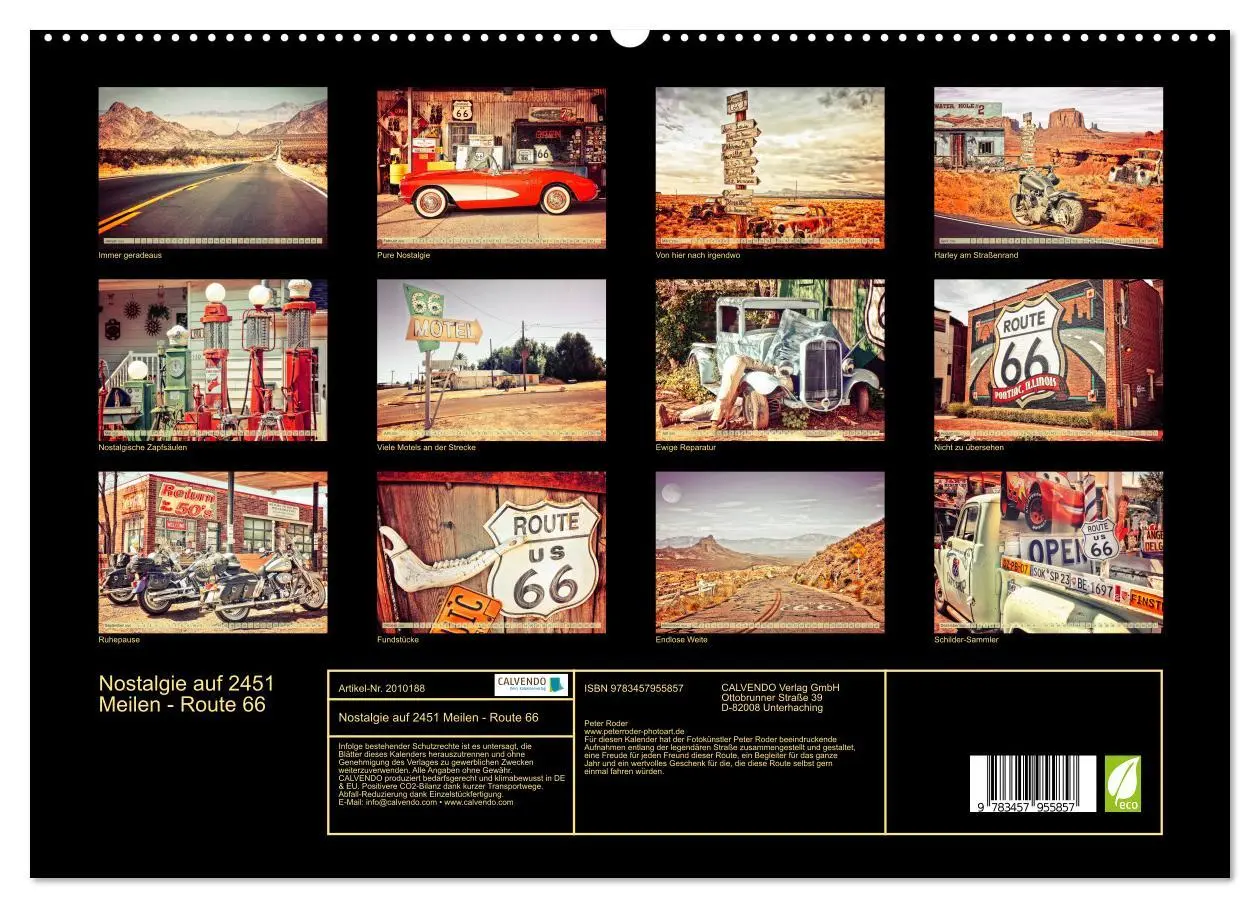 Bild: 9783457955857 | Nostalgie auf 2451 Meilen - Route 66 (hochwertiger Premium...