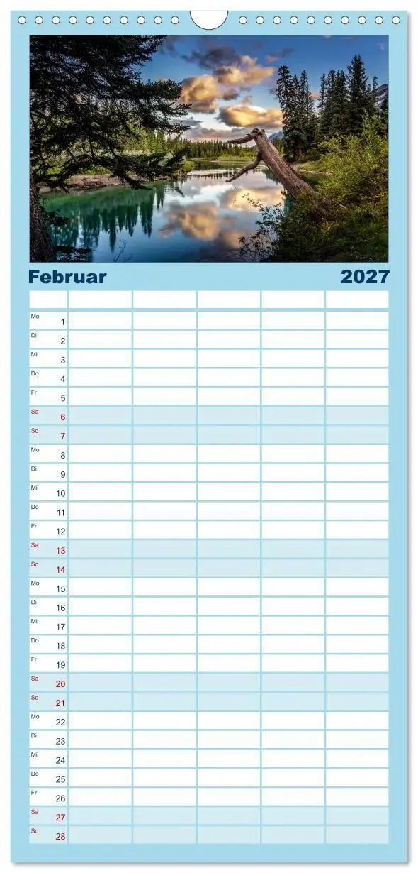 Bild: 9783594335857 | Familienplaner 2027 - West-Kanada mit 5 Spalten (Wandkalender, 21 x...
