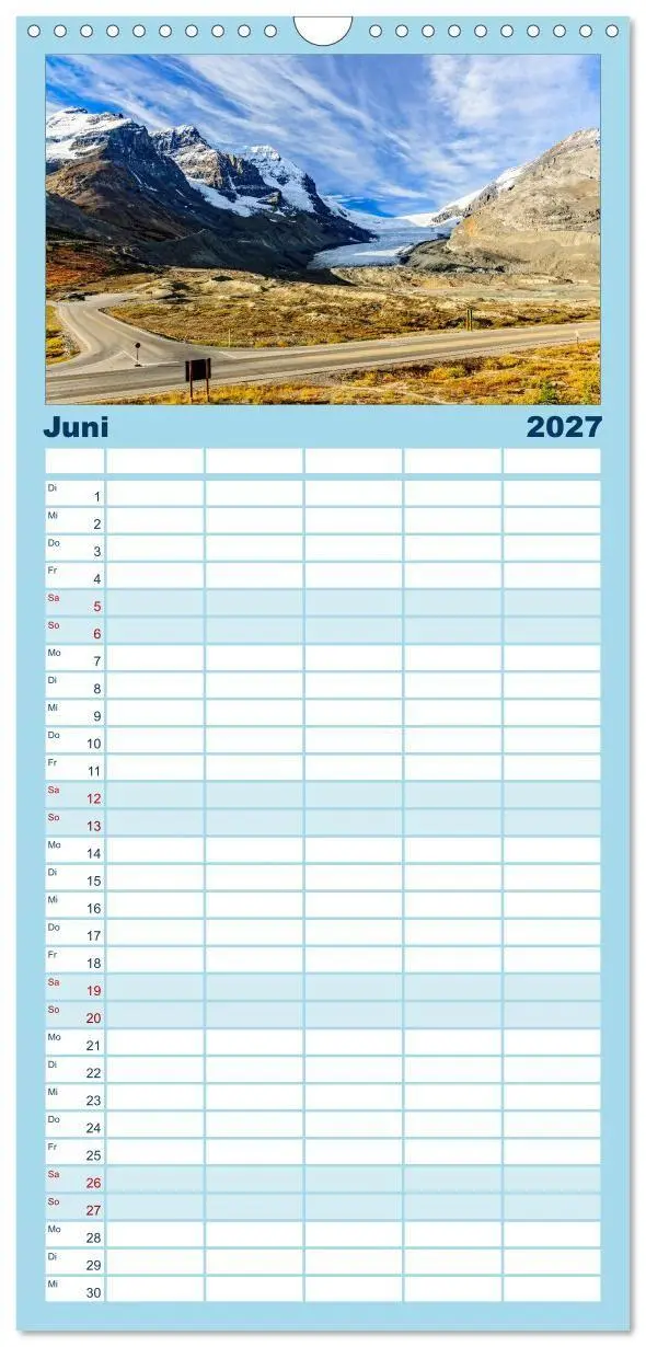 Bild: 9783594335857 | Familienplaner 2027 - West-Kanada mit 5 Spalten (Wandkalender, 21 x...