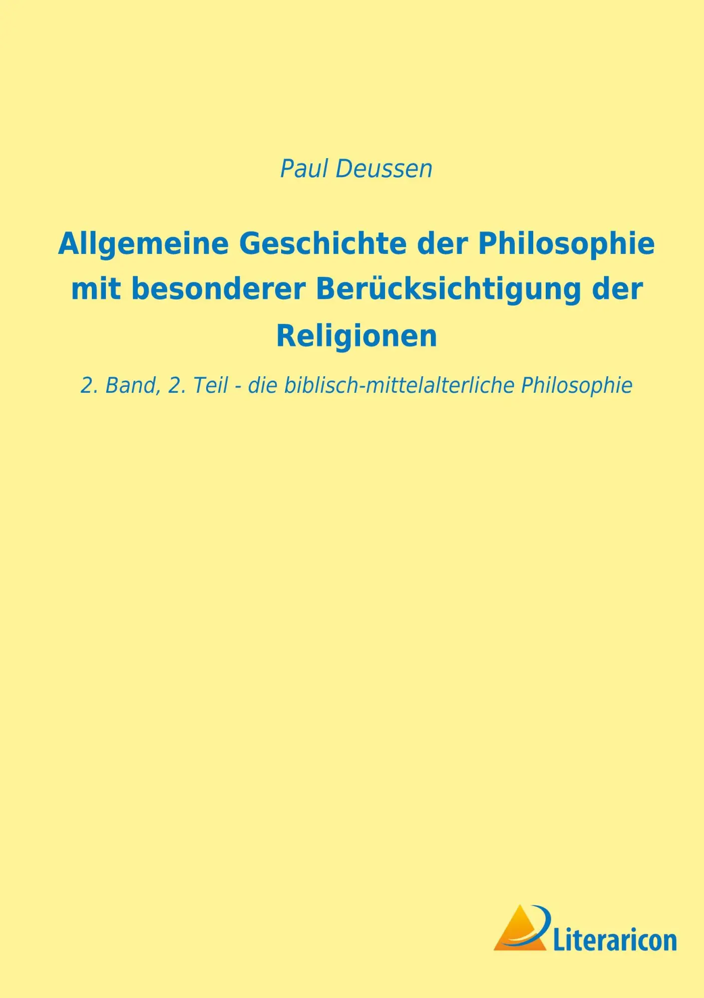 Cover: 9783965065857 | Allgemeine Geschichte der Philosophie mit besonderer...
