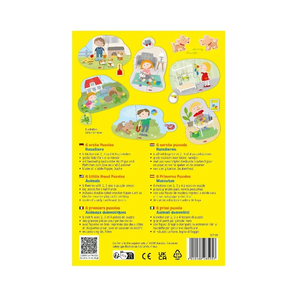 Bild: 4010168265957 | 6 erste Puzzles Haustiere | 1307180001 | Deutsch | 2024