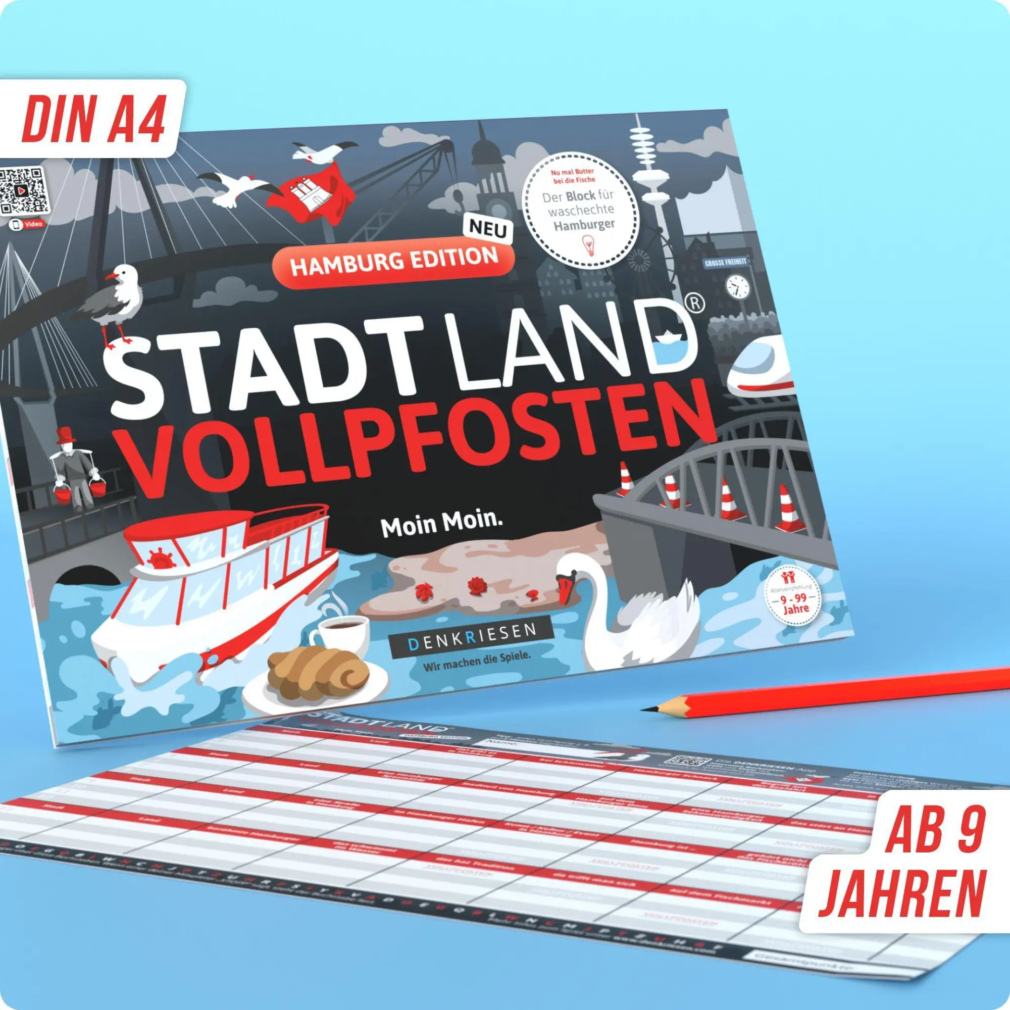 Bild: 4260528095957 | DENKRIESEN - STADT LAND VOLLPFOSTEN® - HAMBURG EDITION - "Moin...
