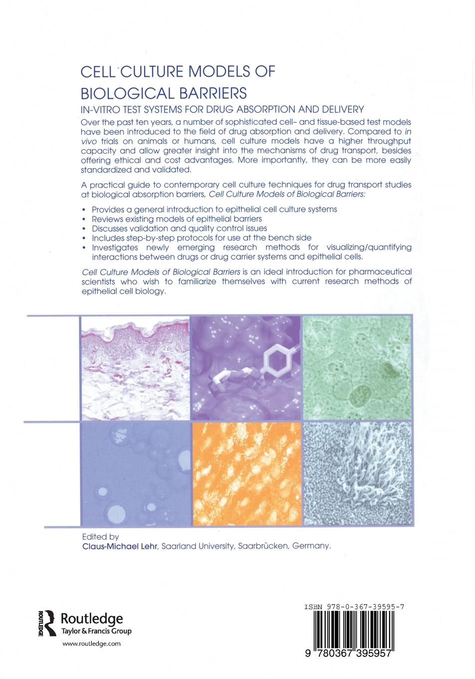 Rückseite: 9780367395957 | Cell Culture Models of Biological Barriers | Claus-Michael Lehr | Buch