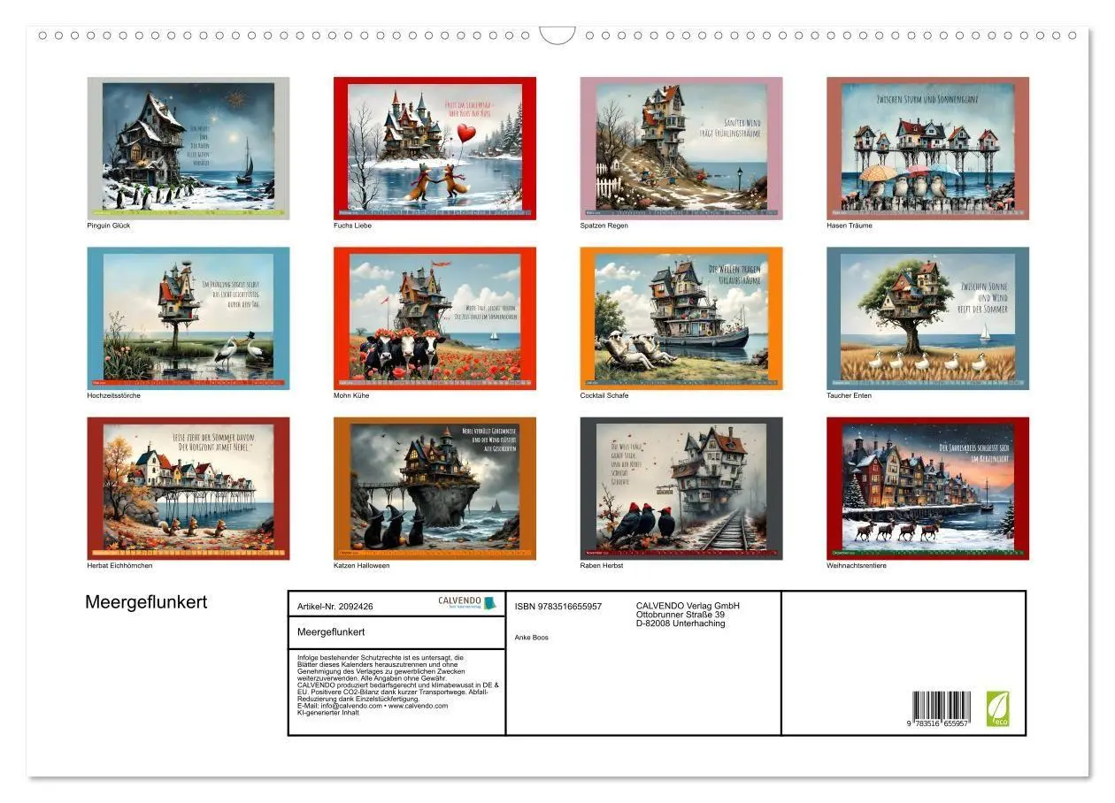 Bild: 9783516655957 | Meergeflunkert (Wandkalender 2026 DIN A2 quer), CALVENDO...