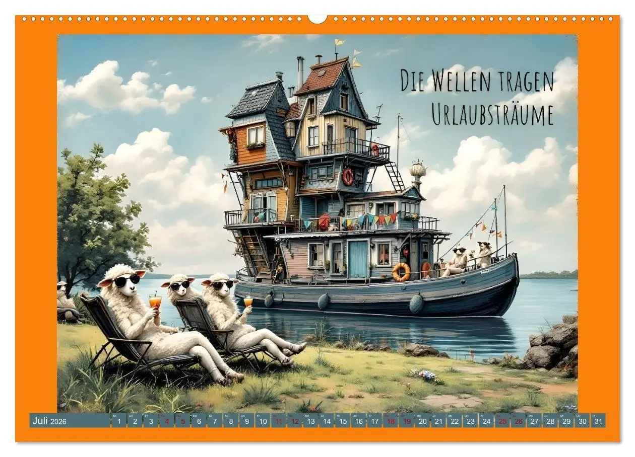Bild: 9783516655957 | Meergeflunkert (Wandkalender 2026 DIN A2 quer), CALVENDO...
