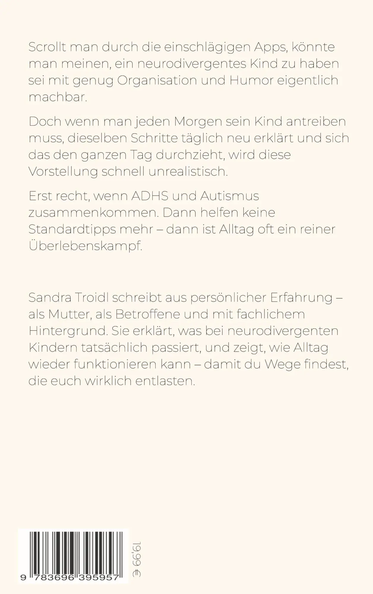 Rückseite: 9783696395957 | Warum dein Kind nicht schwierig ist | Sandra Troidl | Taschenbuch