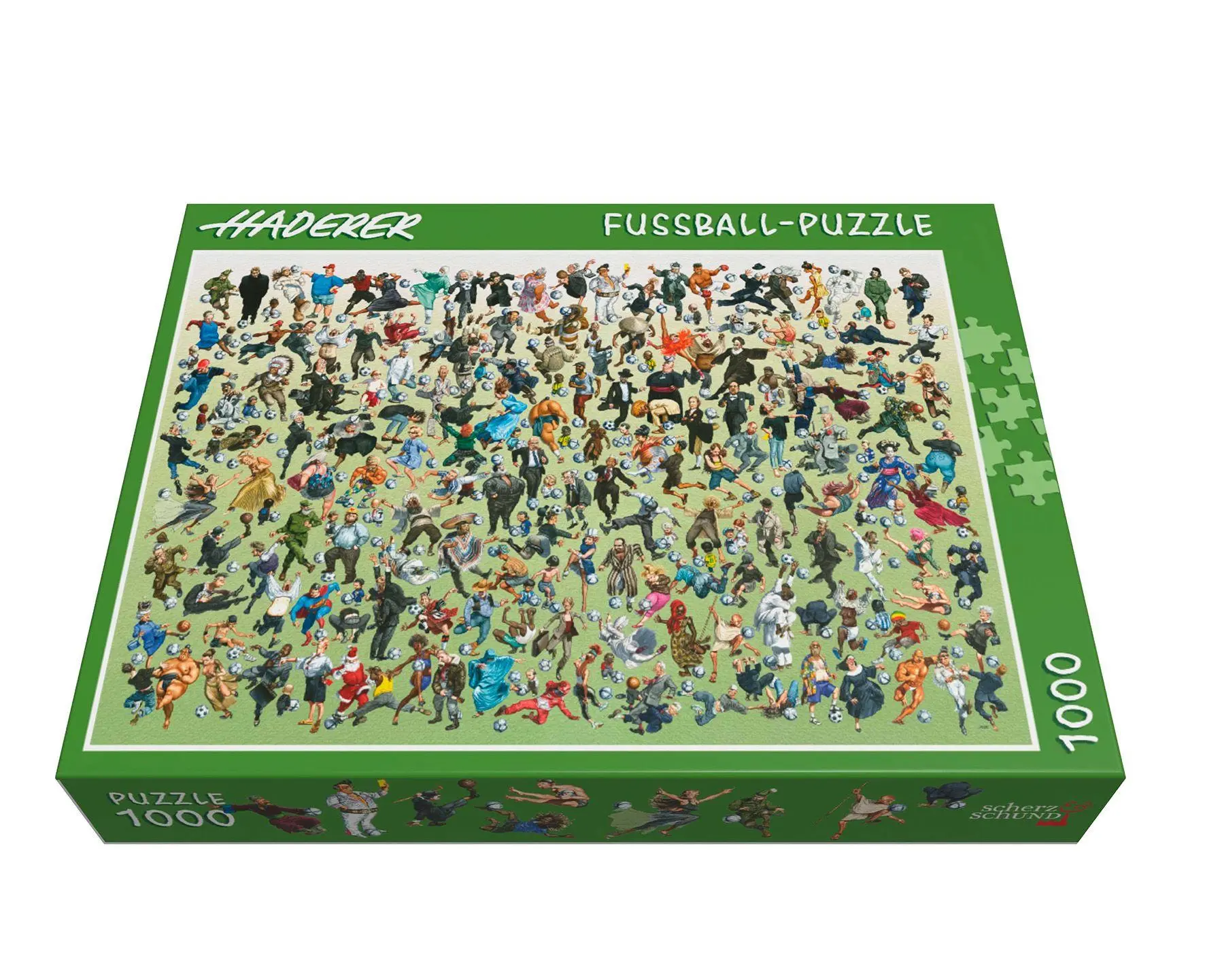 Cover: 9783903055957 | Haderer Fussball-Puzzle | 1000 Teile Puzzle | Gerhard Haderer | Spiel