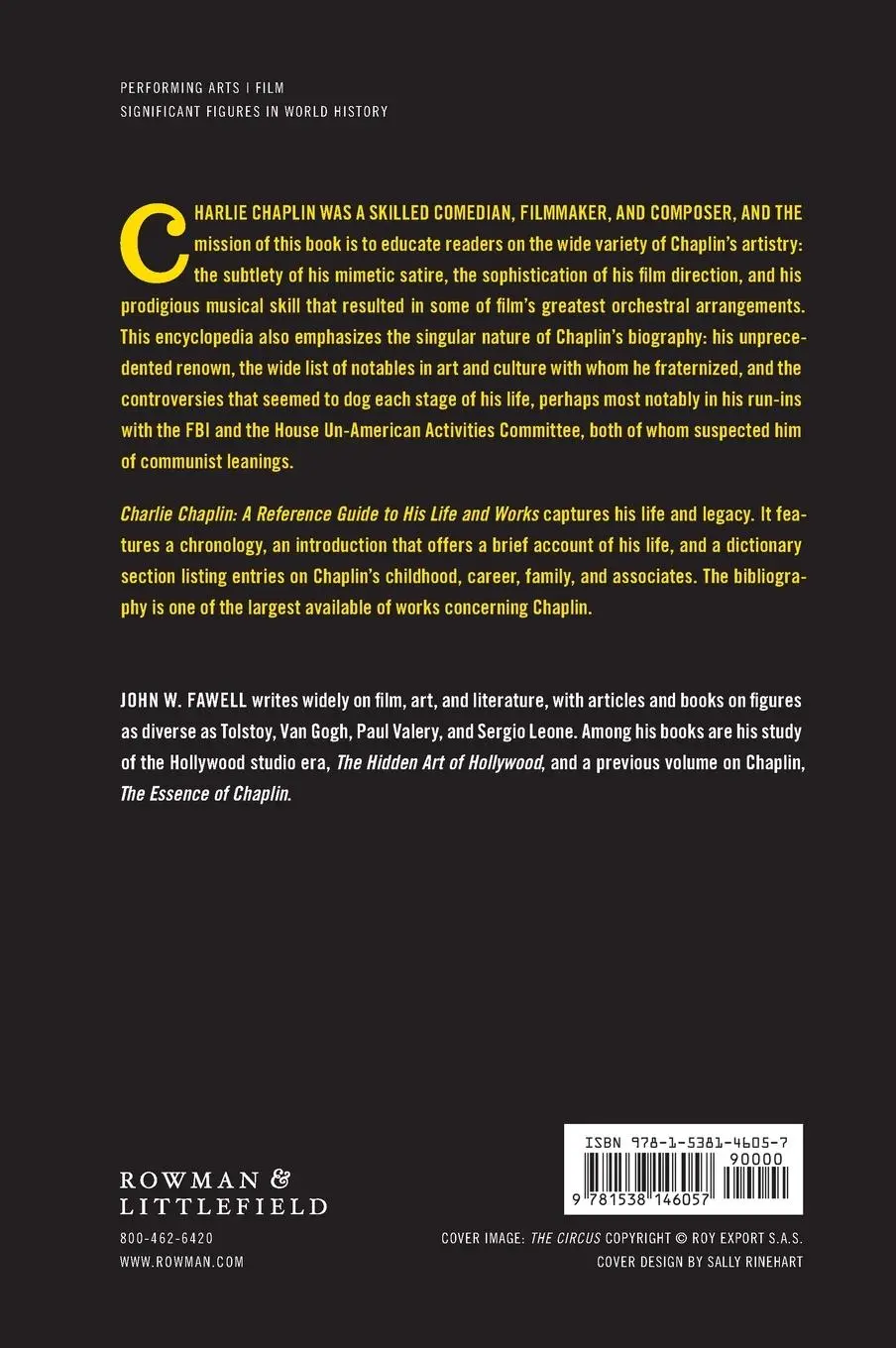 Rückseite: 9781538146057 | Charlie Chaplin | A Reference Guide to His Life and Works | Fawell