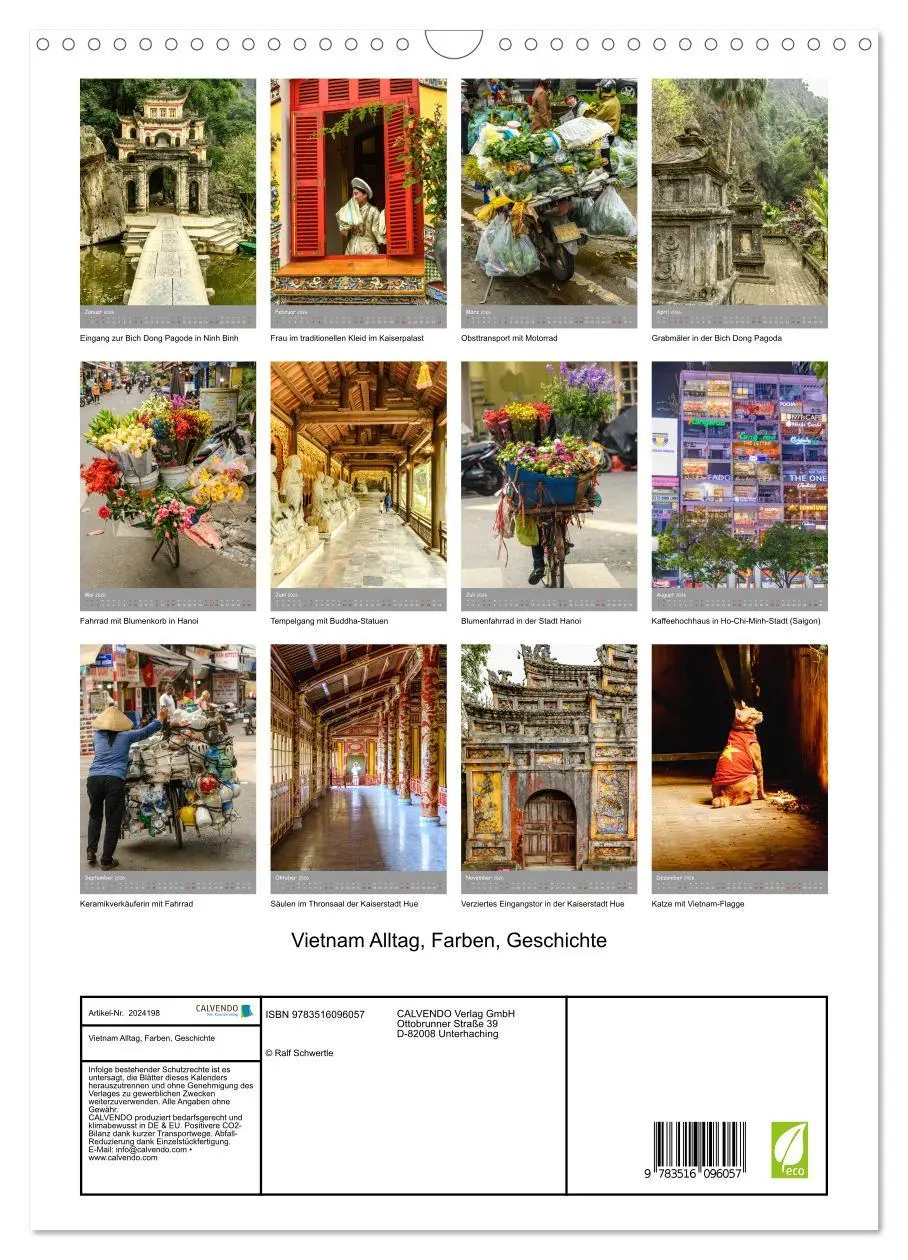 Bild: 9783516096057 | Vietnam Alltag, Farben, Geschichte (Wandkalender 2026 DIN A3 hoch),...
