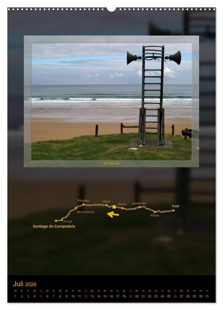 Bild: 9783516476057 | Camino del Norte (hochwertiger Premium Wandkalender 2026 DIN A2...