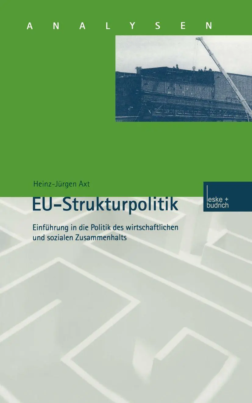 Cover: 9783810026057 | EU-Strukturpolitik | Heinz-Jürgen Axt | Taschenbuch | Analysen | 2000