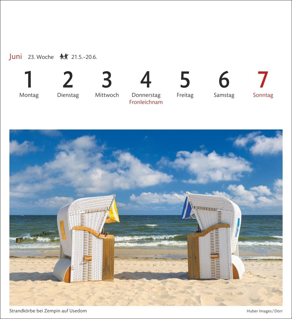 Bild: 9783840036057 | Ostseeküste Sehnsuchtskalender 2026 - Wochenkalender mit 53 Postkarten