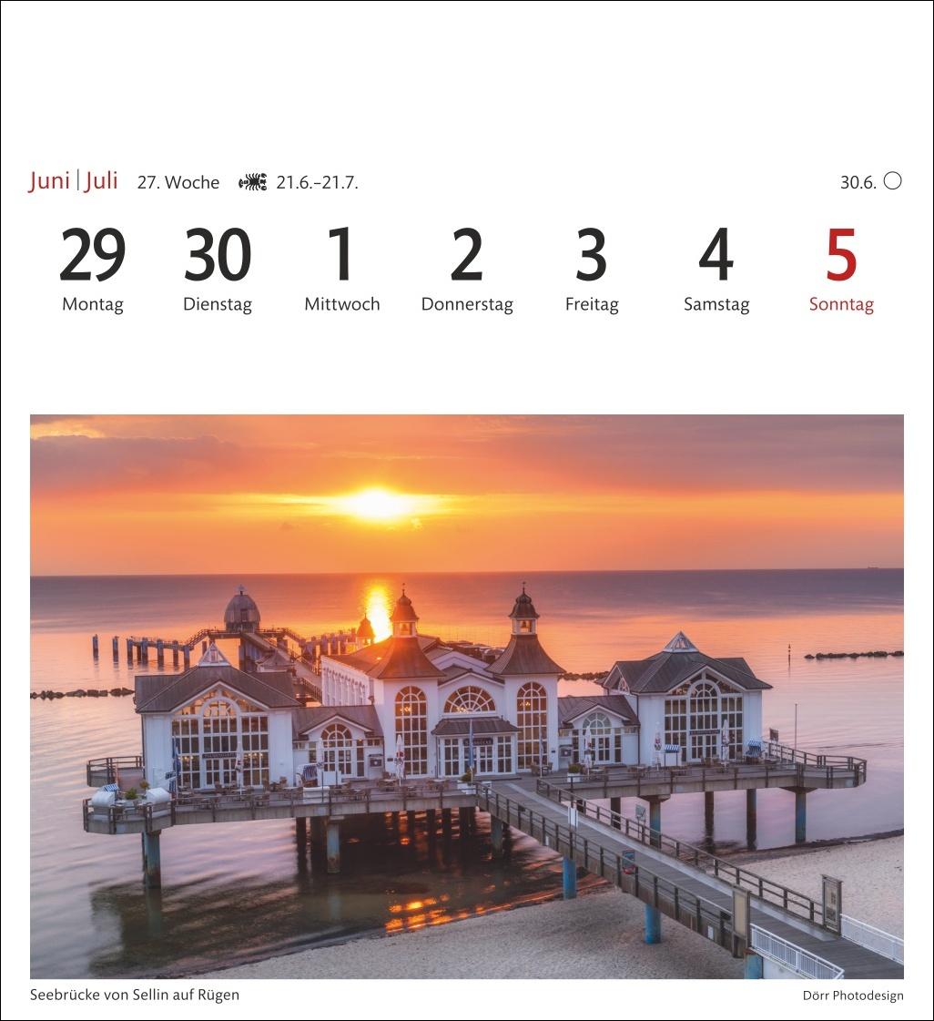 Bild: 9783840036057 | Ostseeküste Sehnsuchtskalender 2026 - Wochenkalender mit 53 Postkarten